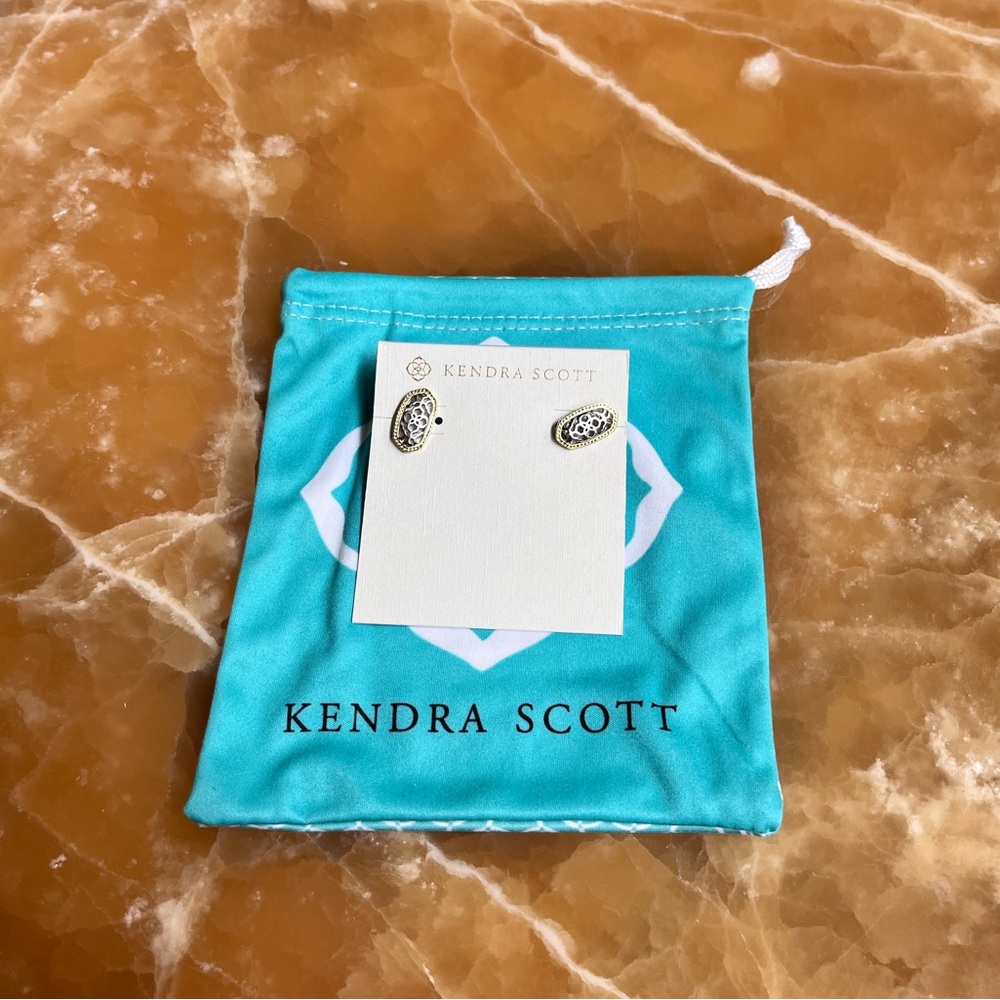 Kendra Scott silver/gold earrings